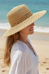 Sienna Starfish Tan Straw Wide Brim Sun Hat