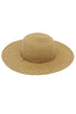 Sienna Starfish Tan Straw Wide Brim Sun Hat