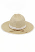 Caribbean Cruise White Woven Crown Straw Hat