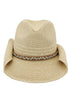 Desert Highway Beaded Natural Straw Cowgirl Hat