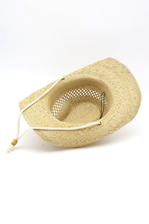 Tide & True Natural Straw Cowgirl Hat with Chin Strap
