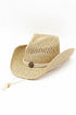Tide & True Natural Straw Cowgirl Hat with Chin Strap