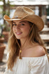 Tide & True Tan Straw Cowgirl Hat with Chin Strap