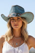 Painted Mesa Dusty Blue Straw Cowgirl Hat