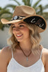 Horseshoe Hollow Taupe Vintage Straw Cowgirl Hat