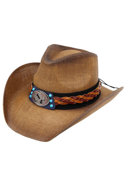 Liberty Range Taupe Straw Cowgirl Hat