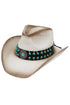 Canyon Azul Ivory Straw Cowgirl Hat