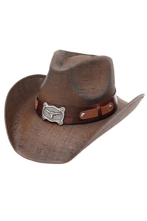 Austin Adventure Brown Straw Cowgirl Hat