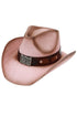 Austin Adventure Pink Straw Cowgirl Hat