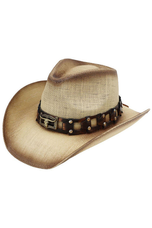 Sedona Steel Beige Straw Cowgirl Hat
