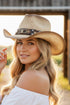 Sedona Steel Beige Straw Cowgirl Hat