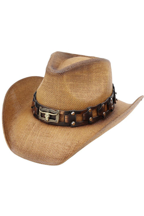 Sedona Steel Taupe Straw Cowgirl Hat