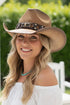 Sedona Steel Taupe Straw Cowgirl Hat