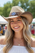 Wildflower Trail Beige Straw Cowgirl Hat