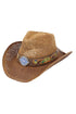 Wildflower Trail Taupe Straw Cowgirl Hat