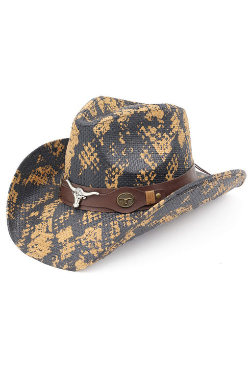 Sidewinder Brown Snakeskin Cowgirl Hat