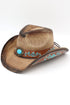 Durango Dreams Taupe Washed Straw Cowgirl Hat