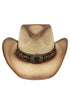 Laguna Vista Beige Distressed Straw Cowgirl Hat