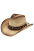 Laguna Vista Beige Distressed Straw Cowgirl Hat
