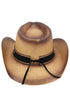 Laguna Vista Taupe Distressed Straw Cowgirl Hat
