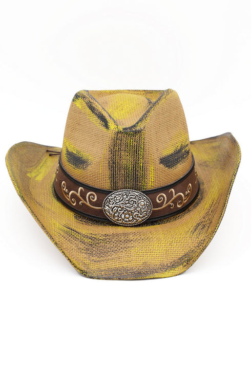 Bonfire Ridge Taupe Antique Wash Straw Cowgirl Hat