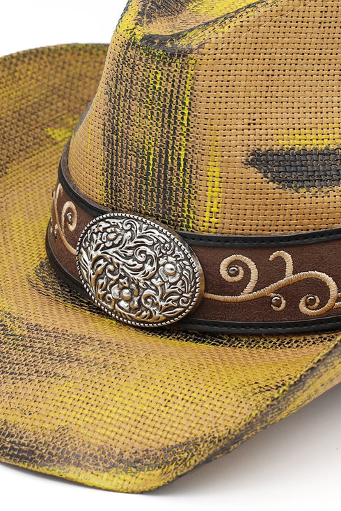 Bonfire Ridge Taupe Antique Wash Straw Cowgirl Hat