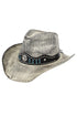 Desert Authority Black Rustic Straw Cowgirl Hat