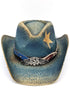 American Grit Navy Distressed Cowgirl Hat