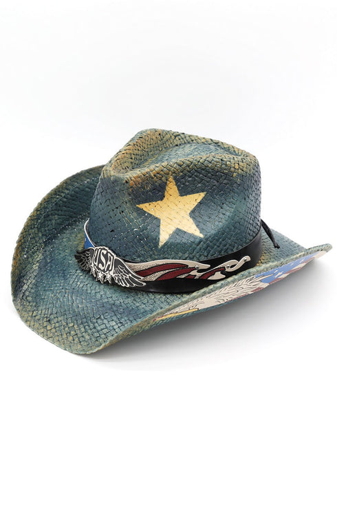 American Grit Navy Distressed Cowgirl Hat