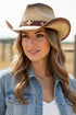 Southern Belle Taupe Aged Cowgirl Hat