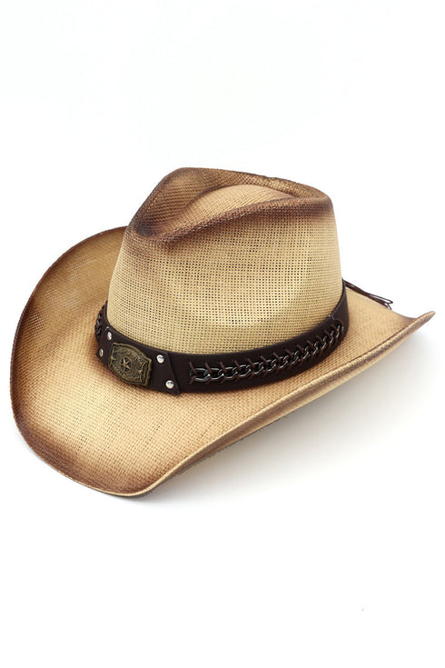 Modern Outlaw Beige Rustic Cowgirl Hat