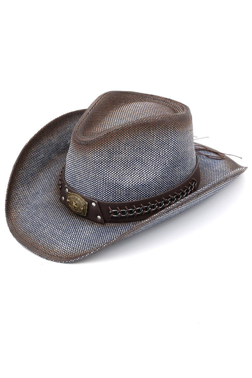 Modern Outlaw Denim Rustic Cowgirl Hat