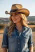 Modern Outlaw Taupe Rustic Cowgirl Hat