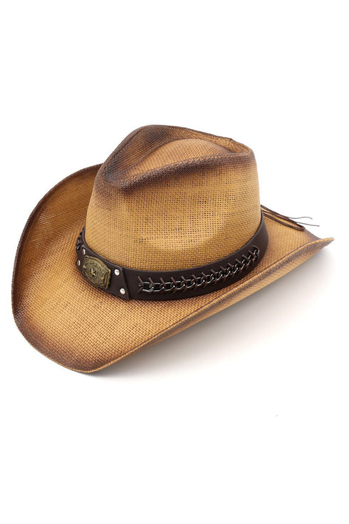 Modern Outlaw Taupe Rustic Cowgirl Hat