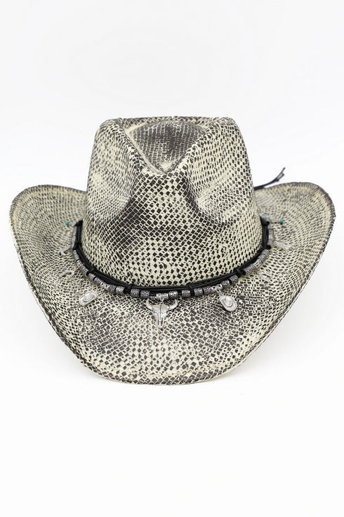 Canyon Rogue Charm Black Vintage Cowgirl Hat