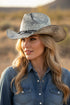 Canyon Rogue Charm Black Vintage Cowgirl Hat