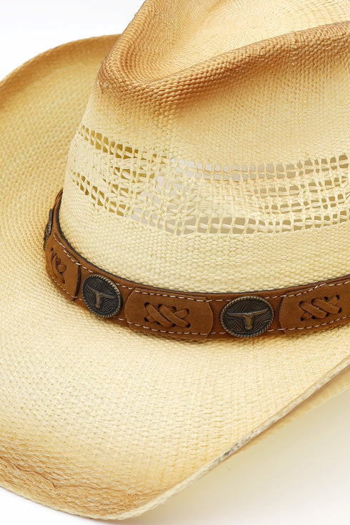 Desert Drifter Beige Aged Cowgirl Hat