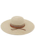 Sunny Horizon Beige Wide Brim Straw Hat