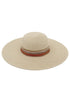 Sunny Horizon Beige Wide Brim Straw Hat
