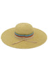 Sunny Horizon Taupe Wide Brim Straw Hat