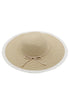 Beach Bliss Beige Two-Tone Wide Brim Sun Hat