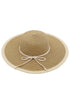 Beach Bliss Taupe Two-Tone Wide Brim Sun Hat