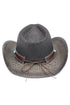 Winslow Wave Black Straw Cowgirl Hat