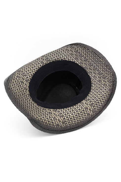 Winslow Wave Black Straw Cowgirl Hat