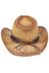 Winslow Wave Taupe Straw Cowgirl Hat