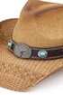 Winslow Wave Taupe Straw Cowgirl Hat