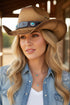Winslow Wave Taupe Straw Cowgirl Hat