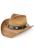 Winslow Wave Taupe Straw Cowgirl Hat