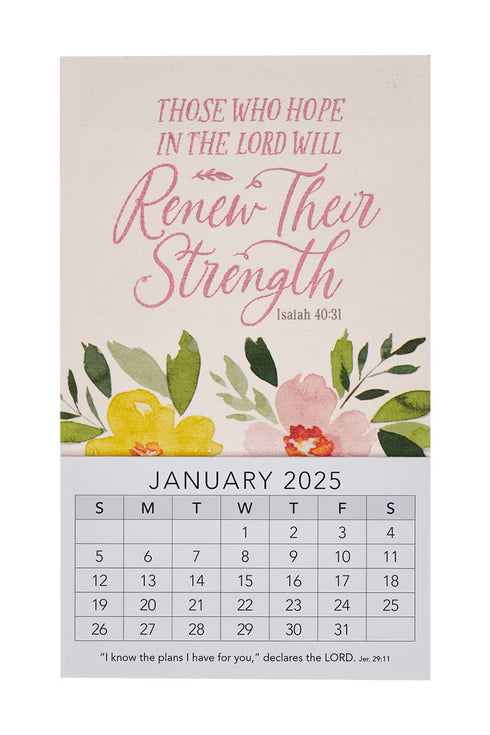 2025 Those Who Hope in the Lord Mini Magnetic Calendar