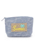 Summer Patch Navy Canvas Pouch
